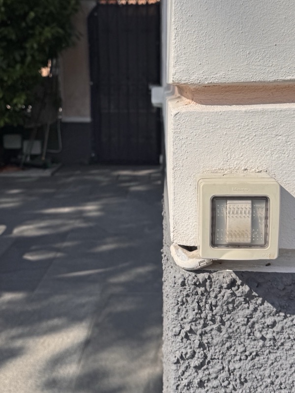 Switch to open the pedestrian gate
