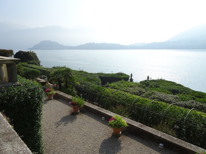 Villa Carlotta terraced gardens over Lake Como